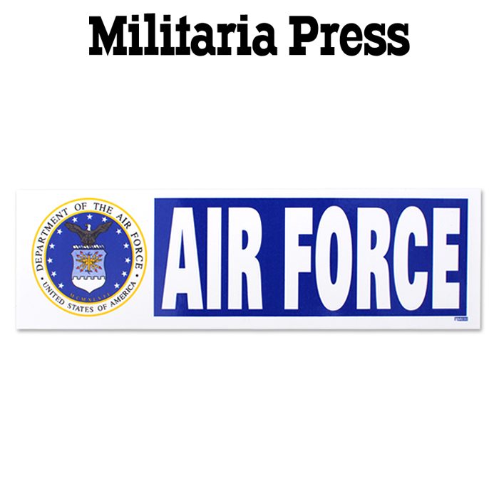 밀리터리아 프레스(Militaria Press) [Militaria Press] Air Force - 밀리터리아 차량용 인테리어 범퍼 스티커 BM030 (미공군)