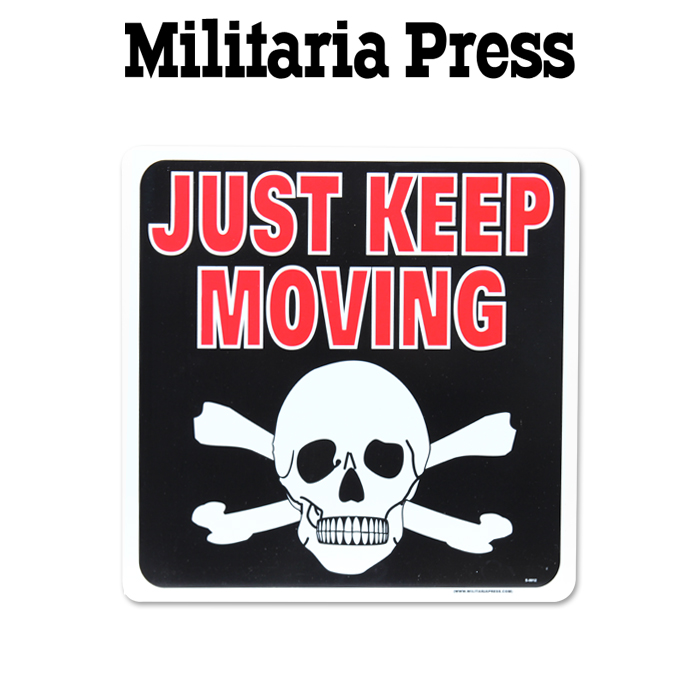 밀리터리아 프레스(Militaria Press) 밀리터리아 위험지역1 경고 표지판