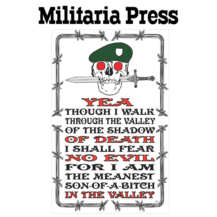 밀리터리아 프레스(Militaria Press) 밀리터리아 시편 23장 4절 패러디 포스터