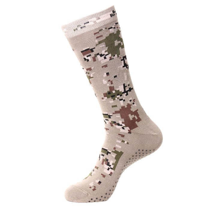 제이세븐(J7) [J7] Anionic Military Digital Pattern Long Socks (TAN) - 제이세븐 기능성 음이온 디지털 패턴 PVC주기형 양말 (긴목/T