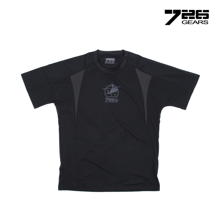 726(726) [726 Gear] Solid Pattern Pest Rope T Shirt (Black) - 726 기어 입체 패턴 페스트로프 기능성 티셔츠 (블랙)