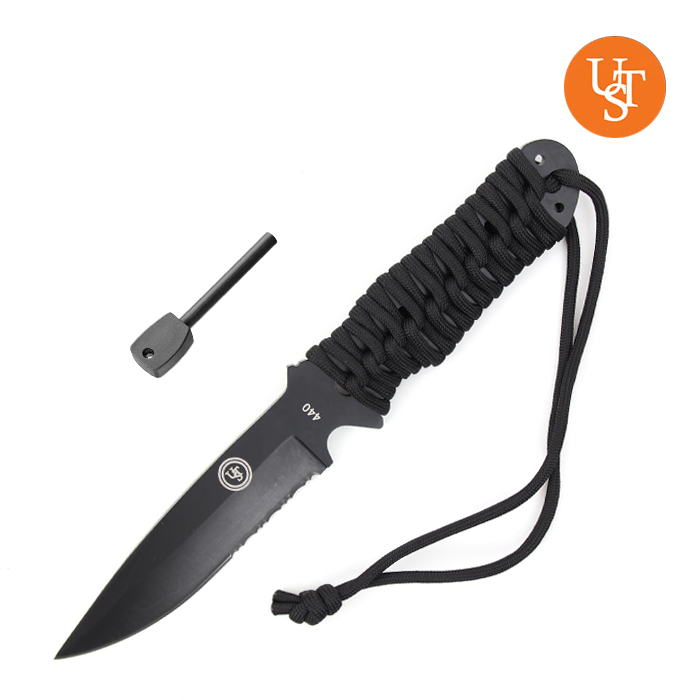 유에스티(UST) [UST] Saber Cut Para Knife (4.0) (Black) - 유에스티 세이버 컷 파라 나이프 (4.0) (블랙)