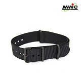 [MWC] Natoband 18mm Strap (Black-B) - 엠더블유씨 나토밴드 18mm 스트랩 (블랙-B)