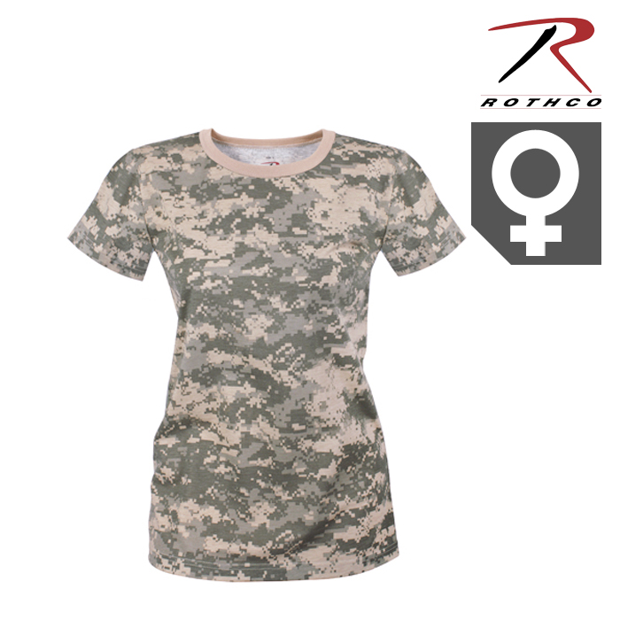 로스코(Rothco) 로스코 여성용 롱 반팔 티셔츠 (ACU)