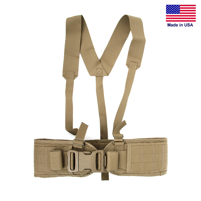 미군부대(GI) G.I Molle Sub Belt With Suspenders (Coyote) - 미해병 엑스반도 몰리 벨트 (코요테)