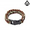 [Spaver] Plastic Buckle Paracord Bracelet (Burgundy Camo) - 스페이버 플라스틱 버클 파라코드 팔찌 (버건디 카모)