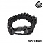 [Spaver] 5in1 Multi Paracord Bracelet (Black) - 스페이버 5가지 기능 멀티 파라코드 팔찌 (블랙)