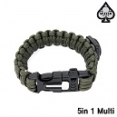 [Spaver] 5in1 Multi Paracord Bracelet (OD) - 스페이버 5가지 기능 멀티 파라코드 팔찌 (OD)