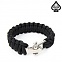 [Spaver] Adjustable Buckle Paracord Bracelet (Black) - 스페이버 어저스터블 버클 파라코드 팔찌 (블랙)