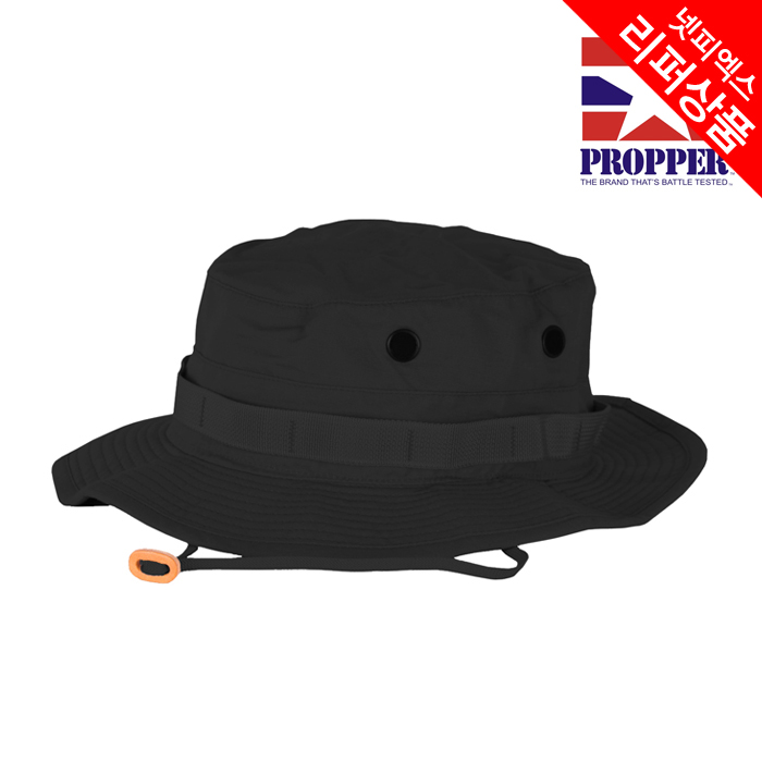 리퍼 상품(refurbish) [Propper] (Black) Boonie/Sun Hat (Black) - 프로퍼 부니햇 (블랙)7과 3/4/공기구멍 오염(리퍼상픔)