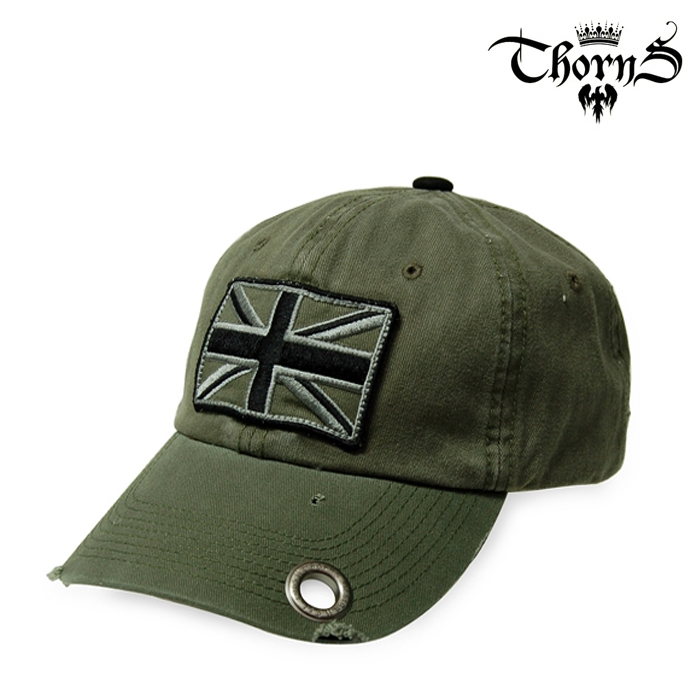 기타브랜드(ETC) [Thorns] Union Flag Tactical Cap (OD) - 똔스 영국 플래그 택티컬 캡 (OD)