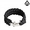 [Spaver] Adjustable Buckle Twins Paracord Bracelet (Black) - 스페이버 어저스터블 버클 트윈스 파라코드 팔찌 (블랙)