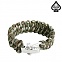 [Spaver] Adjustable Buckle Twins Paracord Bracelet (Army Camo) - 스페이버 어저스터블 버클 트윈스 파라코드 팔찌 (