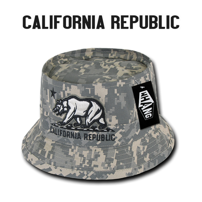 황(WHANG) 캘리포니아 리퍼블릭 칼리베어 피셔맨 모자 (ACU)