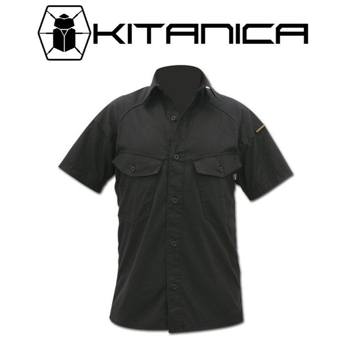 키타니카(Kitanica) 키타니카 LWV 숏 슬리브 셔츠 (블랙)