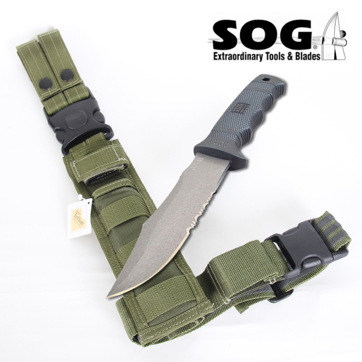 소그(SOG) [SOG] Seal Pup + Molle Tactical Nylon Sheath ST-10M/K Knife - SOG 씰 펍 ST-10M/K 나이프 + 몰리 택티컬 