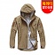 (옥의 티 상품) [Yuemai] Tactical Hardshell Jacket (TAN) - 위에마이 택티컬 하드쉘 자켓 (TAN) / 후드 뒷면 조임이 끈 불량