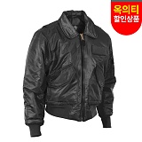 (옥의 티 상품) [FOX] Mens Pilots Jacket (Black)- 폭스CWU-45P 파일롯트 자켓 (블랙)(XL)/박음질 불량