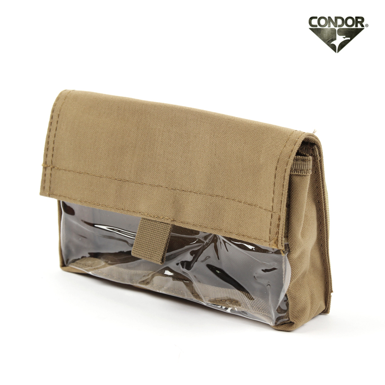 콘도르(CONDOR) [Condor] Vinyl Insert Utility Pouch 2 Pack (TAN) - 콘도르 비닐 인서트 유틸리티 파우치 2팩 (TAN)