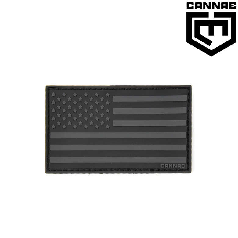 칸네(Cannae) [Cannae] USA Patch Left (Black) - 칸네 왼팔용 성조기 패치 (블랙)