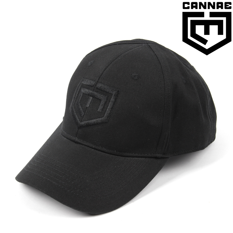 칸네(Cannae) [Cannae] Logo Ball Cap (Black) - 칸네 로고 볼 캡 (블랙)