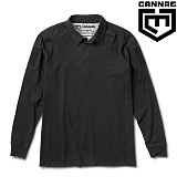 [Cannae] Professional Operator LS Polo (Black) - 칸네 프로페셔널 오퍼레이터 긴팔 폴로셔츠 (블랙)