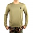 ROKMC Anchor Logo Long T-Shirt (Khaki) - 해병대 앵카 로고 긴팔 티셔츠 (카키)