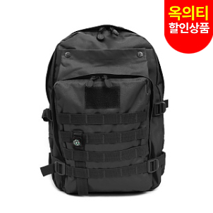 리퍼 상품(refurbish) Military Gear Molle Backpack (Black) - 밀리터리 기어 몰리 백팩 (블랙)/지퍼플러 불량(옥의티 상품)