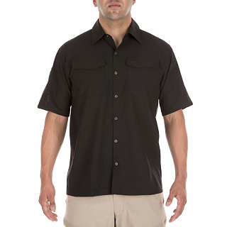 511 택티컬(511 Tactical) 5.11 택티컬 프리덤 플렉스 우븐 숏 슬리브 셔츠 (블랙)