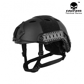 에머슨(EMERSON) 에머슨 기어 카본 패스트 헬멧 PJ타입 원형 (블랙)