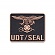 아이언 로미오 UDT SEAL 인조가죽 엠블럼 스퀘어 패치 (블랙)