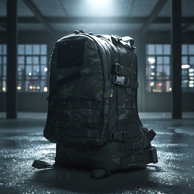 파이커택티컬(FIKER TACTICAL) 파이커택티컬 Ver.2 3일용 백팩 (멀티카모 블랙)