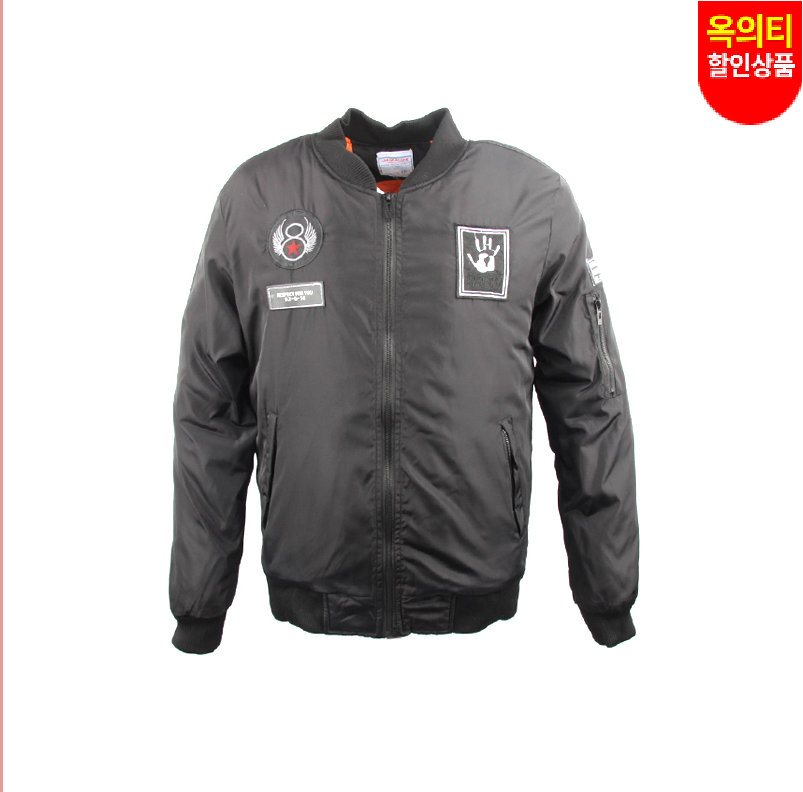 리퍼 상품(refurbish) 패션 MA1 플라이트 자켓 겨울용 (블랙)(XL)(봉제불량)/(옥의티 상품)