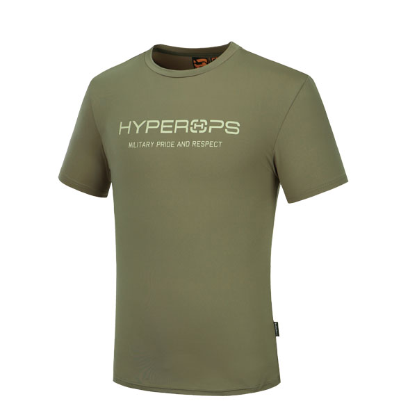 하이퍼옵스(Hyperops) 하이퍼옵스 로고 티셔츠 폴리진 (레인저그린)