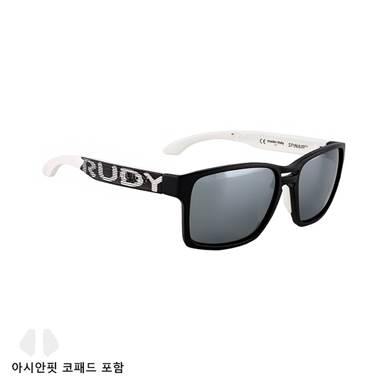 루디 프로젝트(Rudy Project) 루디 프로젝트 스핀에어57 고글 (매트 블랙 화이트/레이저 블랙 렌즈)