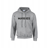 쿠닌 밀리터리 기모 그레이 후드티 (MARINES)