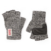 뉴베리니팅 사슴가죽 핑거리스장갑 (차콜)