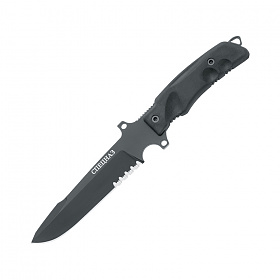 폭스나이프(Fox knife) 폭스나이프 프레데터 스페나츠 서레이션 나이프 (블랙)