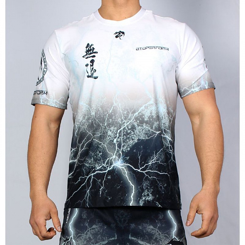 비투퍼폼(BtoPerform) 비투퍼폼 무퇴 -화이트 NO RETREAT -White 크루넥 티셔츠