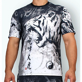 비투퍼폼(BtoPerform) 비투퍼폼 포효대호 ROARING TIGER 크루넥 티셔츠