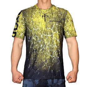 비투퍼폼(BtoPerform) 비투퍼폼 그런지 -옐로우 GRUNGE -Yellow 크루넥 티셔츠
