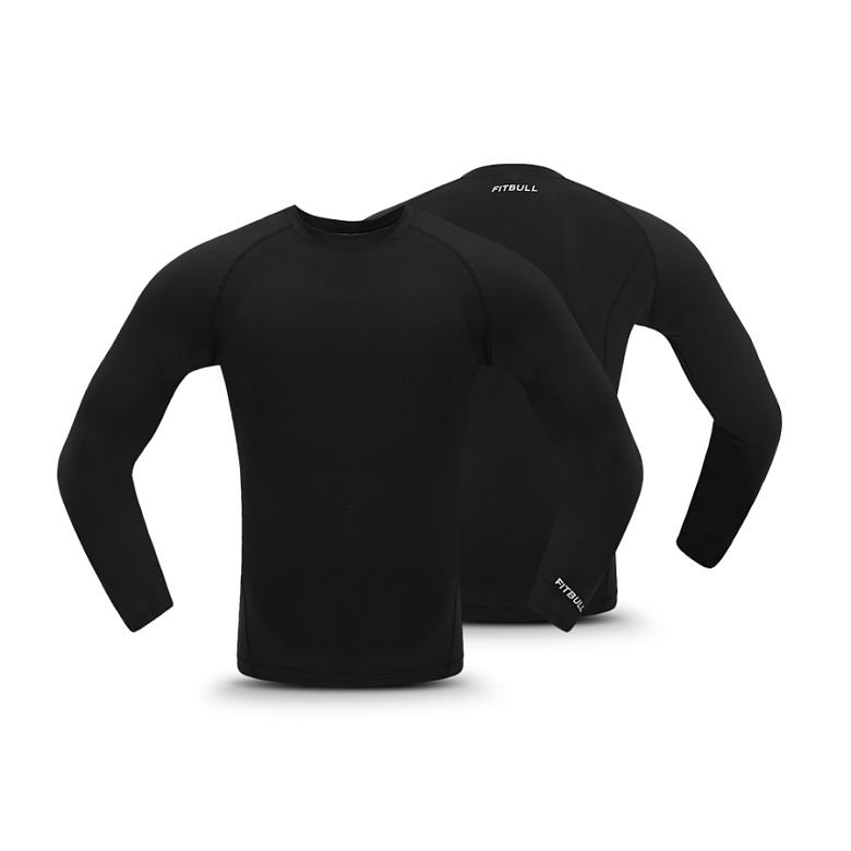 핏불(FITBULL) 핏불 멀티베이스레이어 긴팔(검정)