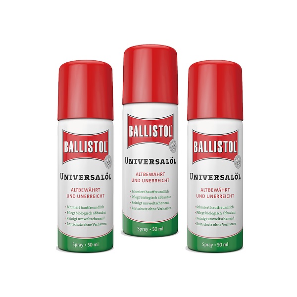 발리스톨 유니버셜 오일(Ballistol Universal Oil) 발리스톨 유니버셜 오일 50ml (스프레이타입)X3개