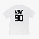 언브로큰 UBK90 백넘버 세미 오버핏 반팔 티셔츠 화이트