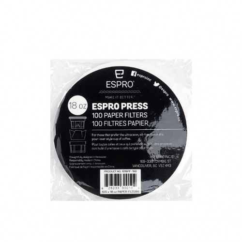 에스프로(ESPRO) 에스프로 P7 페이퍼 커피프레스 필터 100pcs