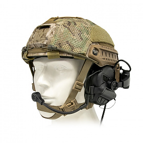 이어모어(Earmor) 이어모어 밀프로 M32X Mark 3 ARC헬멧 레일용 무전 및 청력보호 헤드셋 (블랙)