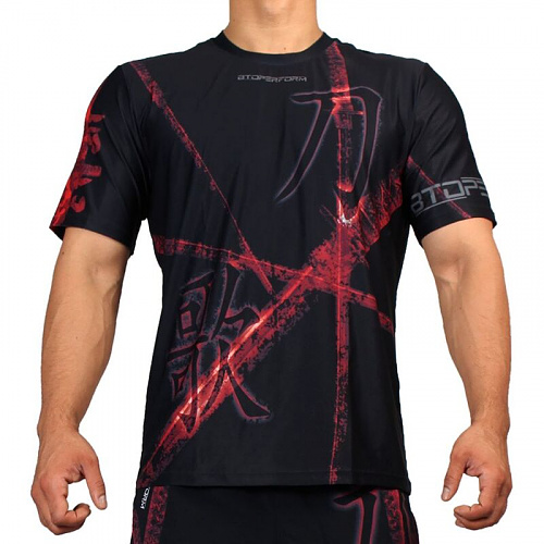 비투퍼폼(BtoPerform) 비투퍼폼 도가 -블랙 SONG OF SWORD -Black 크루넥 티셔츠