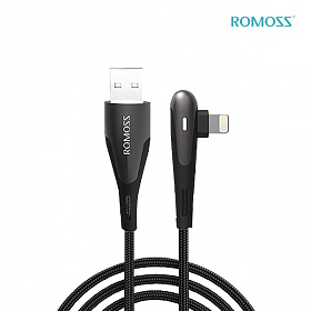 로모스(ROMOSS) 로모스 LED USB to 라이트닝 ㄱ자형 고속충전 케이블