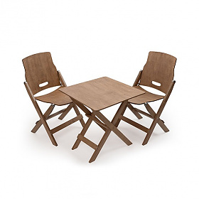 베어본즈(BAREBONES) 베어본즈 릿지라인 우드 폴딩 의자&테이블