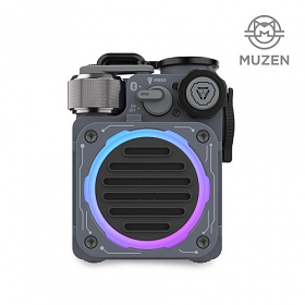 뮤젠(MUZEN) 뮤젠 사이버큐브 스탠다드 휴대용 LED 블루투스 스피커 (그레이)